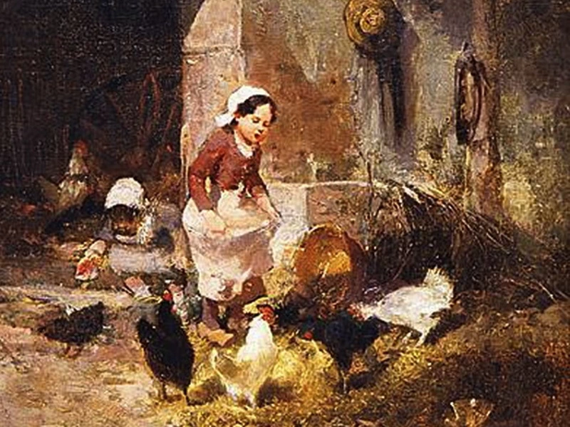 1826-Alexandre Defaux - L'ora del pasto